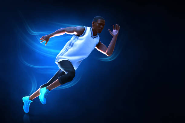 New beginnings concept. white starting line. word start and finish on a running track in a stadium. top view. Business goal and target concept. Start a new chapter concept.