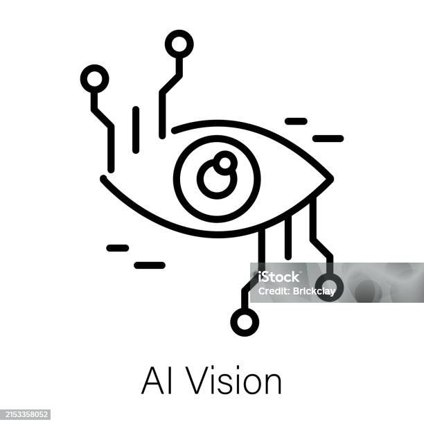 Simple Ai Vision Ai Vision Stock Illustration - Download Image Now - Artificial ...
