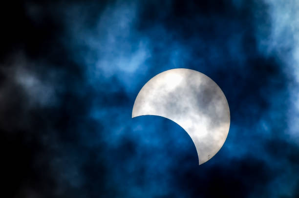 istock A large white moon is visible in the sky above a dark blue sky 2153365834