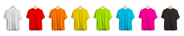 istock Color T-shirt Design Template Mockup: 3D Rendering 2153371080