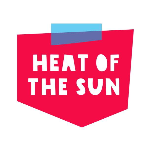 istock Heat of the sun. Red paper note. 2153374614