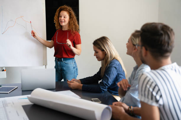 istock Collaborative process of multicultural skilled people during brainstorming meeting in office 2153376443