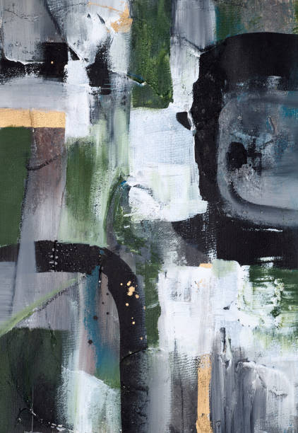 istock Abstract multicolor painting wtih grunge texture on canvas. Artwork mix brush stroke, splash color and oil, acrylic paint element. Modern contemporary art  for wallpaper background 2153379548
