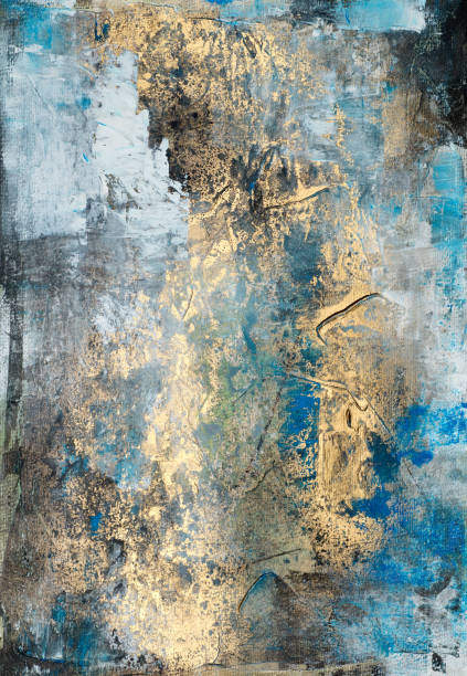 istock Abstract multicolor painting wtih grunge texture on canvas. Artwork mix brush stroke, splash color and oil, acrylic paint element. Modern contemporary art  for wallpaper background 2153379604