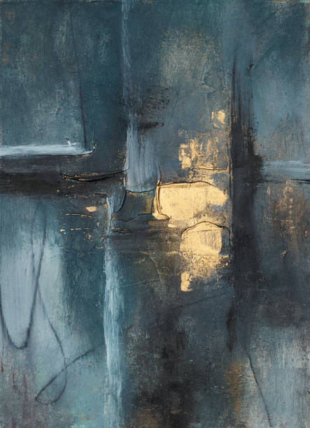 istock Abstract multicolor painting wtih grunge texture on canvas. Artwork mix brush stroke, splash color and oil, acrylic paint element. Modern contemporary art  for wallpaper background 2153379630