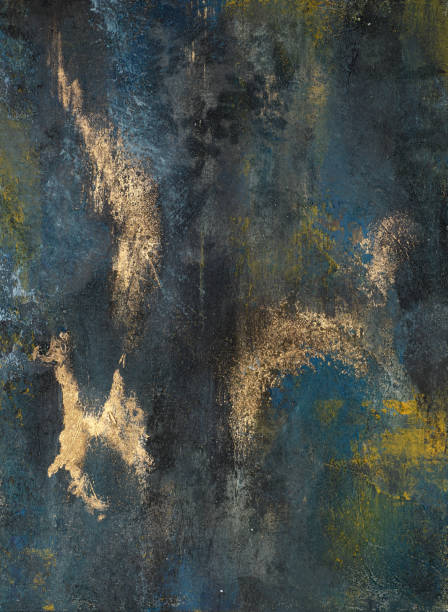 istock Abstract multicolor painting wtih grunge texture on canvas. Artwork mix brush stroke, splash color and oil, acrylic paint element. Modern contemporary art  for wallpaper background 2153379640