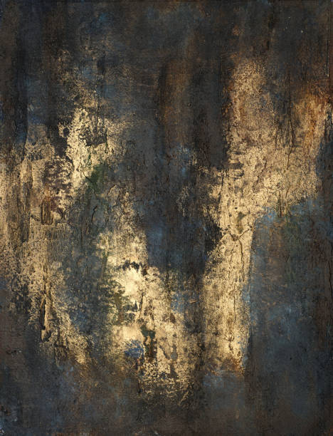istock Abstract multicolor painting wtih grunge texture on canvas. Artwork mix brush stroke, splash color and oil, acrylic paint element. Modern contemporary art  for wallpaper background 2153379689