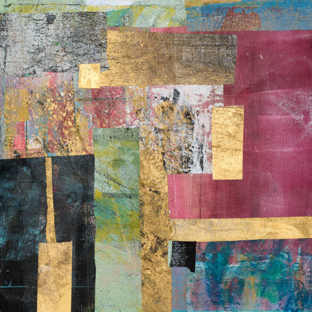 istock Abstract multicolor painting wtih grunge texture on canvas. Artwork mix brush stroke, splash color and oil, acrylic paint element. Modern contemporary art  for wallpaper background 2153379933