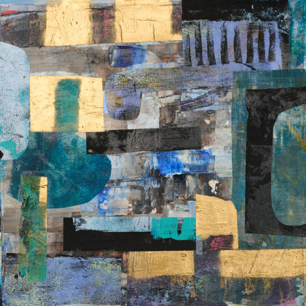 istock Abstract multicolor painting wtih grunge texture on canvas. Artwork mix brush stroke, splash color and oil, acrylic paint element. Modern contemporary art  for wallpaper background 2153379953