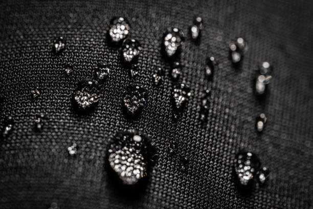 istock Many water drops on waterproof impregnated fabric 2153380517