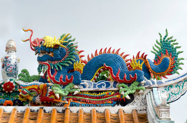 istock Dragon, Chinese god and Taiwanese 2153383152