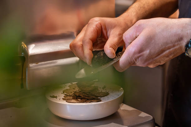 Chef Grating Truffle - Gourmet Cooking