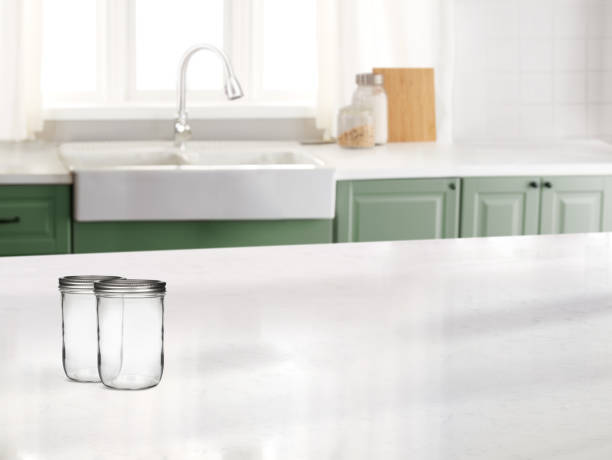 istock Canning pot with empty canning jars on a countertop in a kitchen 2153393796