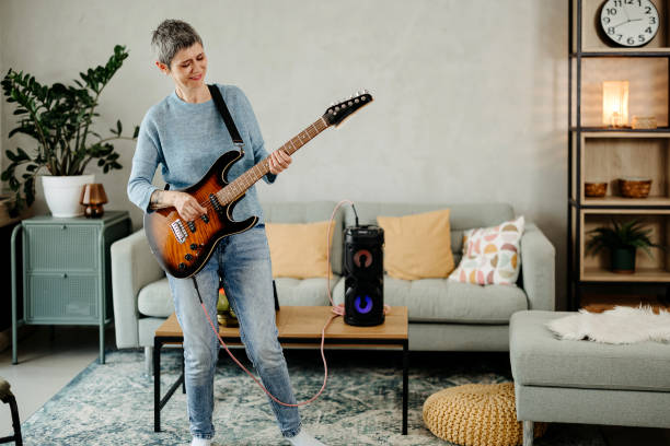 istock The musician practices at home 2153393896