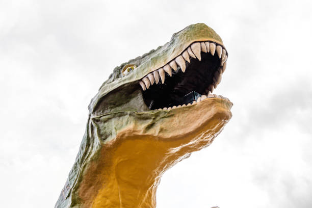 istock Worlds largest dinosaur tourist attraction. Drumheller, Alberta, Canada 2153394049