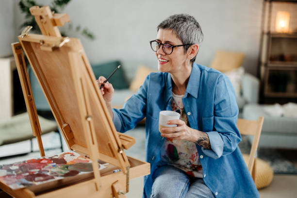 istock Beautiful woman painter 2153394160