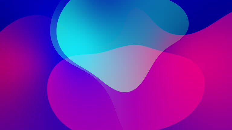 pastel colored background. Modern loop animation 4K Abstract bubbles motion 3d animation. Blue slow motion on gradient pink and blue background realistic rendering 4K Futuristic liquid animated background Purple Abstract fluid animation background