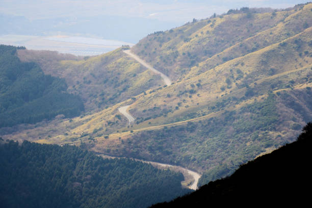 [Hakone] Hakone's winding road seen from Mt. Komagatake.