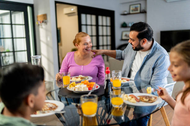istock Mother and father talking on breakfast at home 2153401450