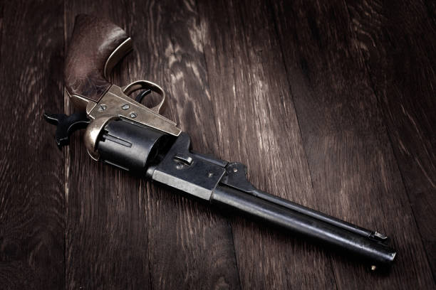 istock Old West gun. Percussion Army Revolver 2153403130