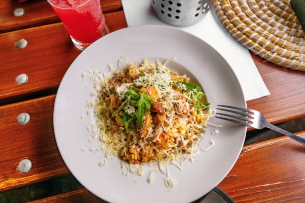 Made with shredded stew meat