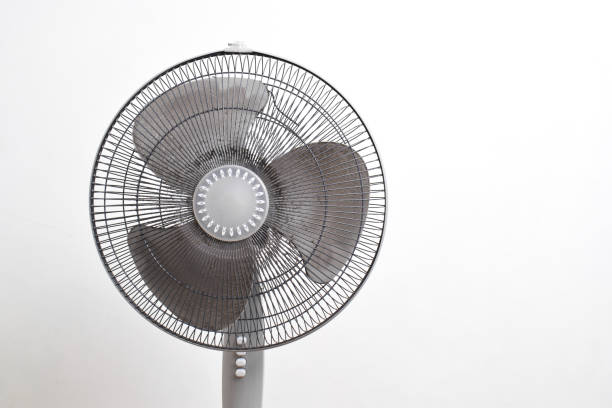 istock Dirty dust in the fan on white background 2153410434