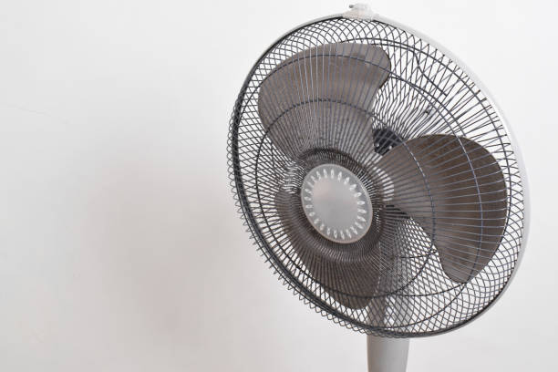 istock Dirty dust in the fan on white background 2153410487