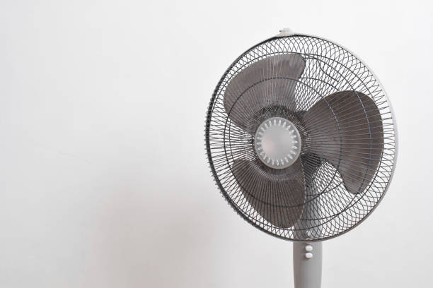 istock Dirty dust in the fan on white background 2153410502