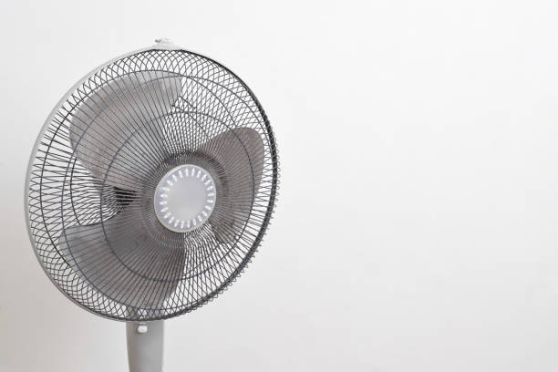 istock Dirty dust in the fan on white background 2153410576