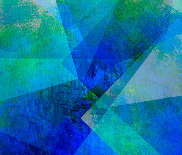 istock Abstract colorful watercolor background with different geometric elements 2153423224