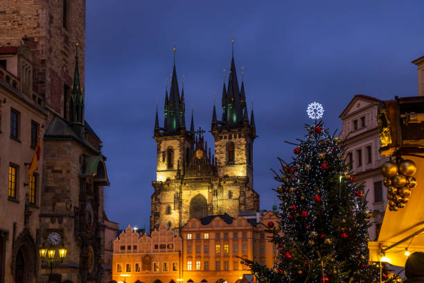 istock Old Town Square at Christmas time, Prague, Czech Republic 2153430264