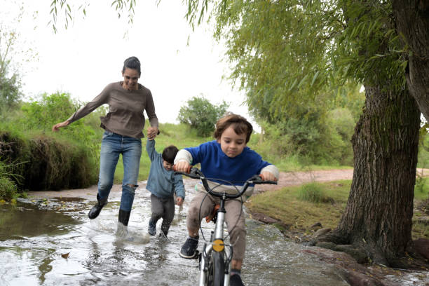 woman with children