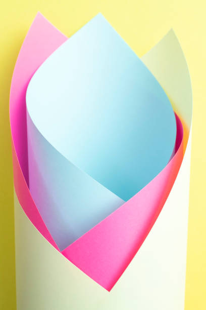 Elegant and colorful paper production background.