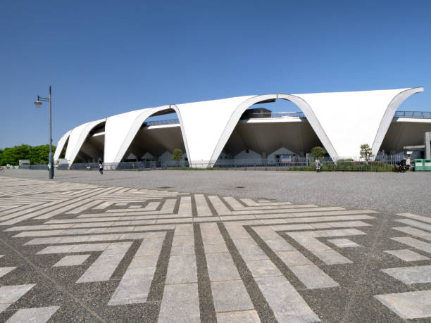 Ashgabat, Turkmenistan -  September 26.2017:  Part of the sport complex, which hosted 5 Asian Games.  Asian indoor games and martial arts, was held in Ashgabat,  Turkmenistan in 2017. From September 17 to September 27.
