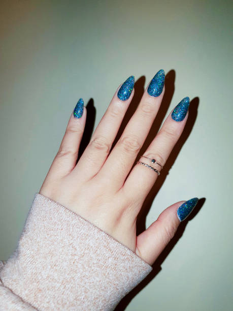 Colourful nail polish with an attractive design