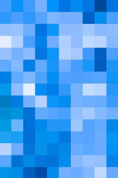 istock Blue shades colors palette pixelate square mosaic grid pattern abstract monochrome background banner 2153480564