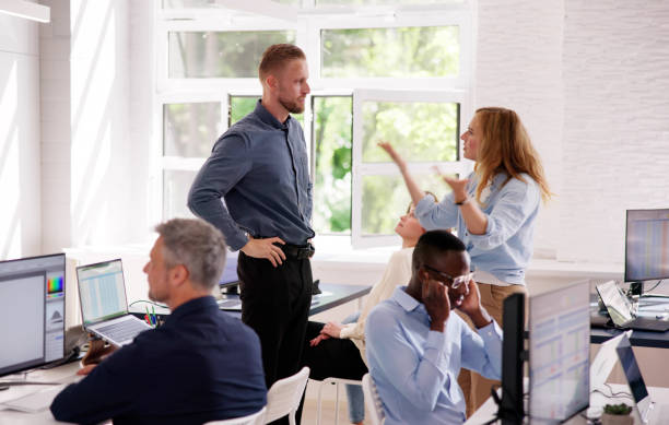 istock Angry Office Business Meeting Argument. People Arguing 2153480569
