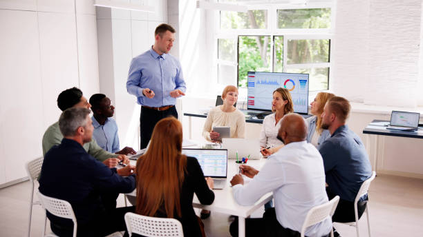 istock Company Inside Meeting In Office Boardroom 2153480600