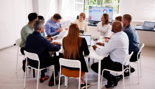 istock Company Inside Meeting In Office Boardroom 2153480655