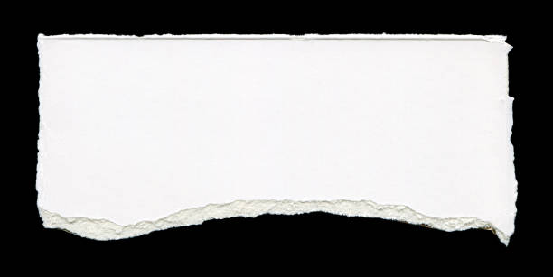 istock Cut or torn white paper background textured isolated 2153480680
