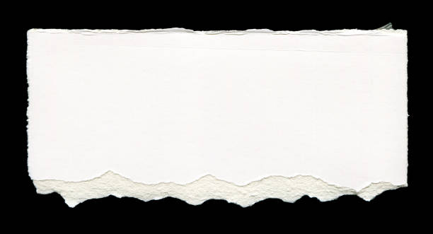 istock Cut or torn paper background textured isolated 2153481812