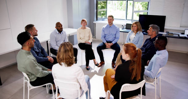 istock Young Multiracial Millennial Friends Sitting 2153481941