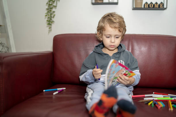 istock Little boy painting 2153486169