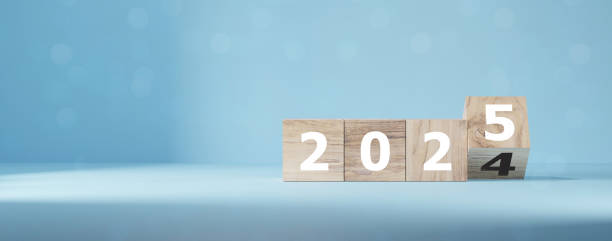 istock Countdown to 2025. Loading year from 2024 to 2025. New year start concept. 2153486207