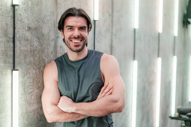 istock Portrait of man at gym 2153488932
