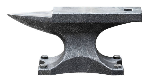 Mock up blacksmith anvil isolated on white background with clipping path