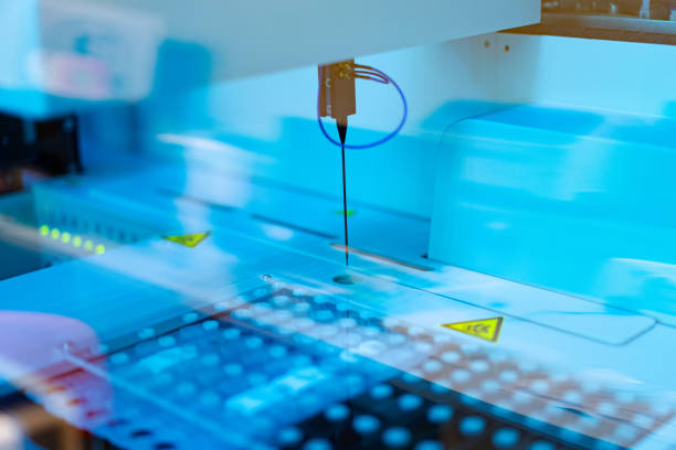 istock Modern laboratory researching. Digital healthcare technologies. 2153492000