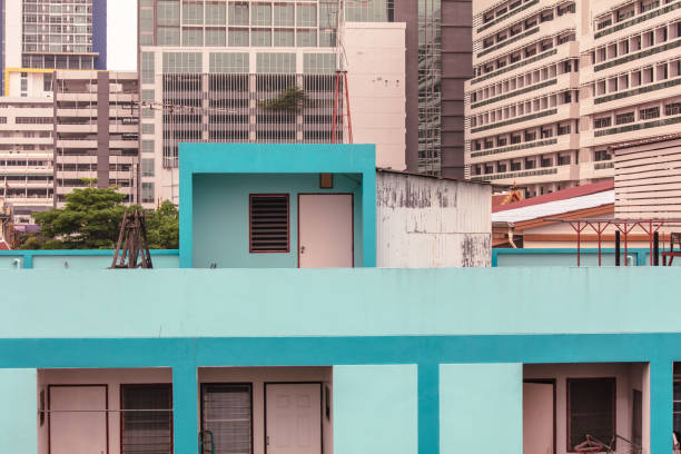 The walls of a multi-storey building as a background.