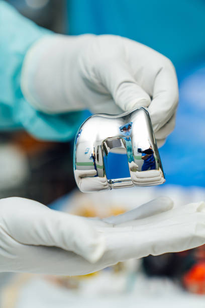 istock Surgery steel equipment in hands. Clinic operating concept. 2153495154