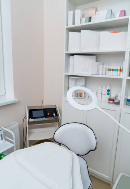 istock Clean dermatology interior. Cosmetology modern sterile equipment. 2153495271